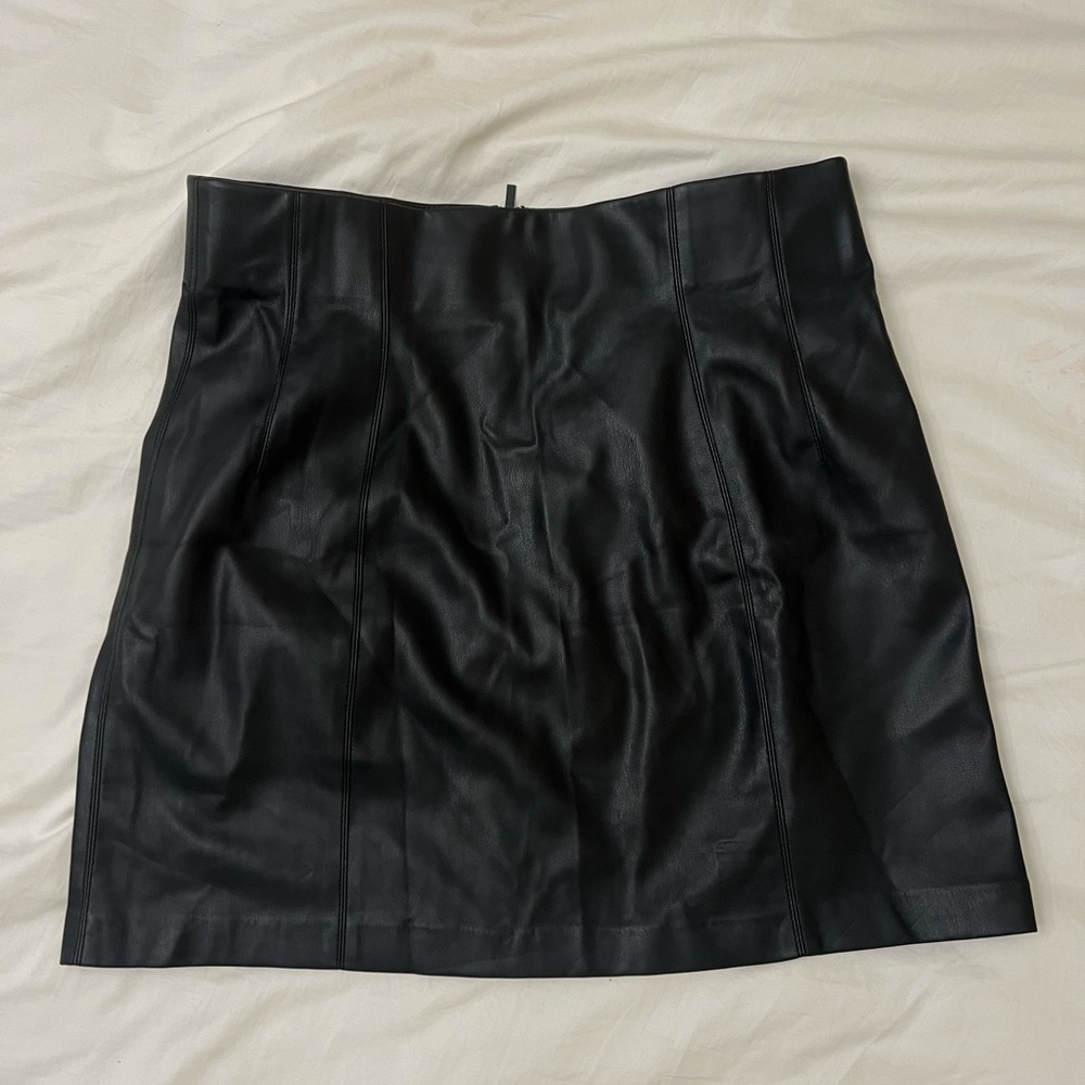 Zara leather skirt